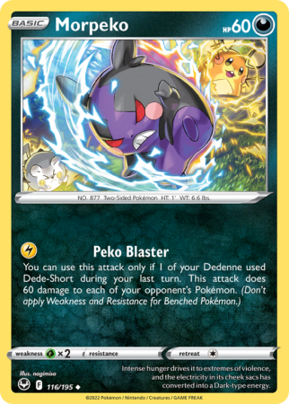 Morpeko 116/195 Sword & Shield Silver Tempest