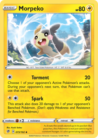 Morpeko 73/192 Sword & Shield Rebel Clash