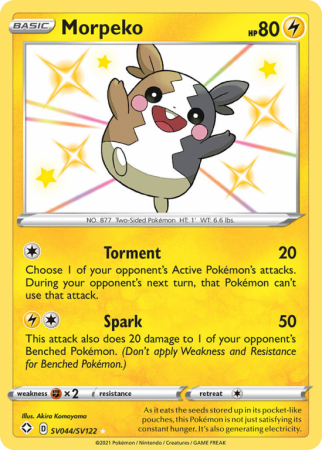 Morpeko SV044/122 Sword & Shield Shiny Vault