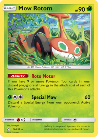 Mow Rotom 14/156 Sun & Moon Ultra Prism