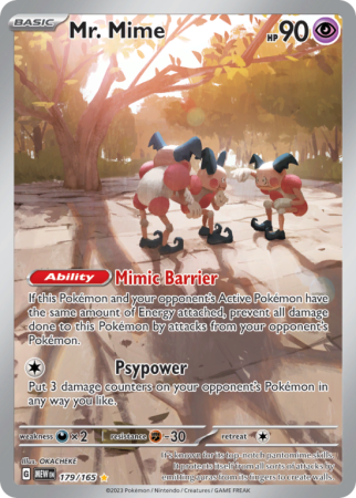 Mr. Mime 179/165 Scarlet & Violet 151