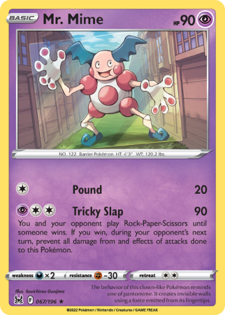 Mr. Mime 67/196 Sword & Shield Lost Origin