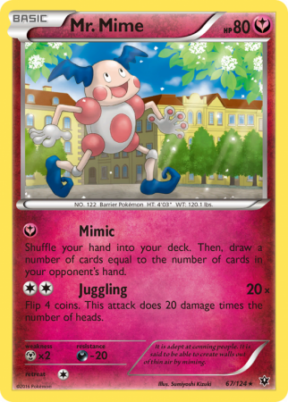 Mr. Mime 67/124 XY Fates Collide