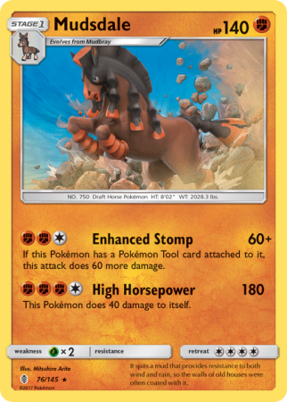 Mudsdale 76/145 Sun & Moon Guardians Rising