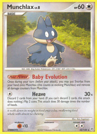Munchlax 33/130 Diamond & Pearl Diamond & Pearl
