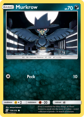 Murkrow 129/236 Sun & Moon Unified Minds