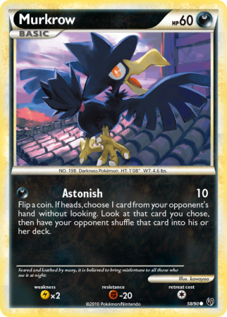 Murkrow 58/90 HeartGold & SoulSilver HS—Undaunted