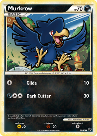 Murkrow 59/90 HeartGold & SoulSilver HS—Undaunted