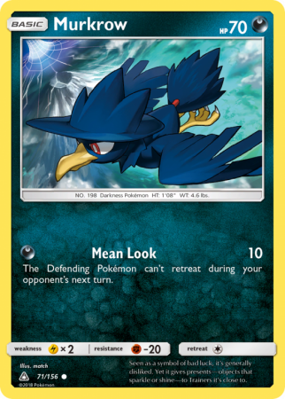 Murkrow 71/156 Sun & Moon Ultra Prism