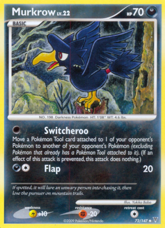 Murkrow 72/147 Platinum Supreme Victors
