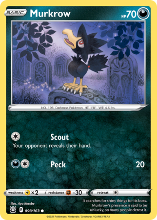 Murkrow 93/163 Sword & Shield Battle Styles