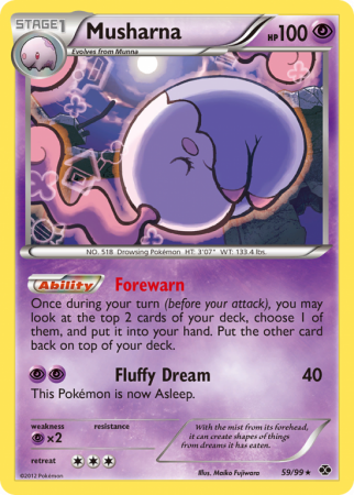 Musharna 59/99 Black & White Next Destinies