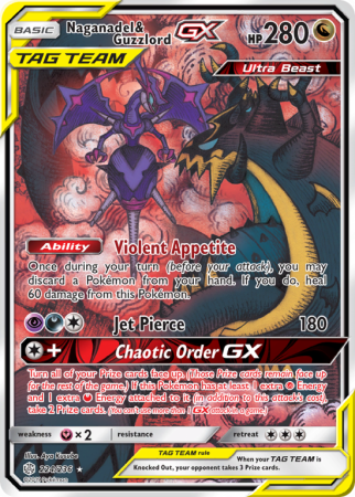 Naganadel & Guzzlord-GX 224/236 Sun & Moon Cosmic Eclipse