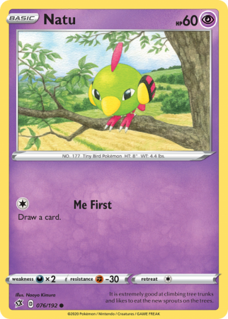 Natu 76/192 Sword & Shield Rebel Clash