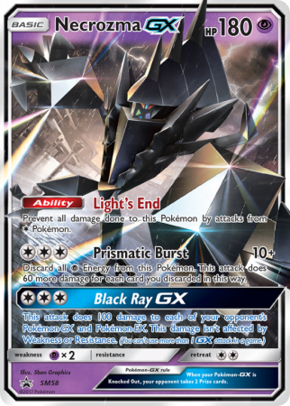 Necrozma-GX SM58/156 Sun & Moon SM Black Star Promos