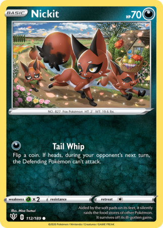 Nickit 112/189 Sword & Shield Darkness Ablaze