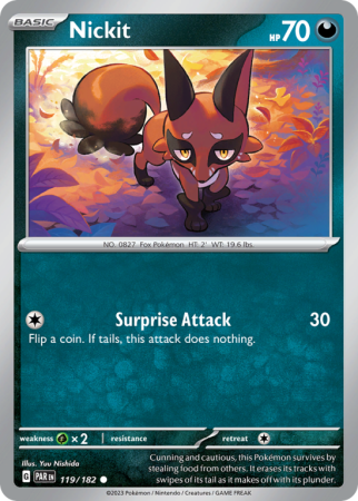 Nickit 119/182 Scarlet & Violet Paradox Rift