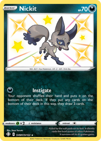 Nickit SV081/122 Sword & Shield Shiny Vault