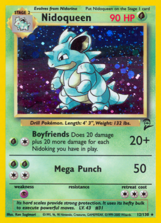 Nidoqueen 12/130 Base Base Set 2