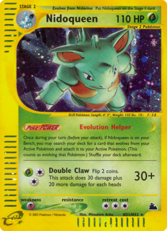 Nidoqueen H21/182 E-Card Skyridge
