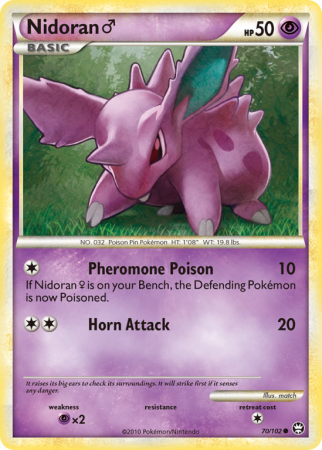 Nidoran ♂ 70/102 HeartGold & SoulSilver HS—Triumphant
