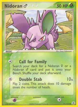 Nidoran ♂ 71/112 EX FireRed & LeafGreen