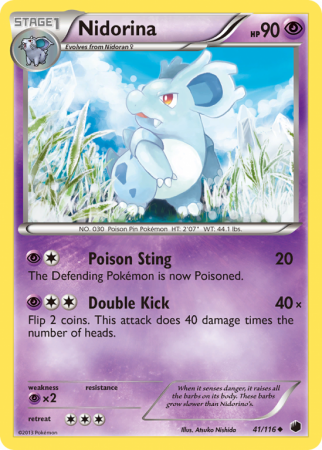 Nidorina 41/116 Black & White Plasma Freeze