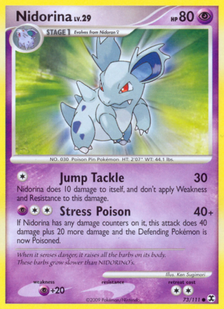 Nidorina 73/111 Platinum Rising Rivals