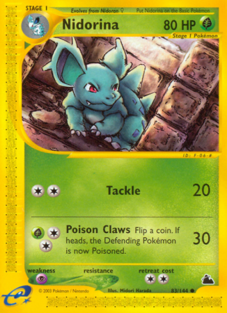 Nidorina 83/182 E-Card Skyridge