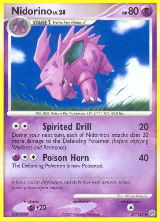 Nidorino 57/132 Diamond & Pearl Secret Wonders