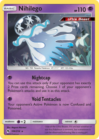 Nihilego 106/214 Sun & Moon Lost Thunder