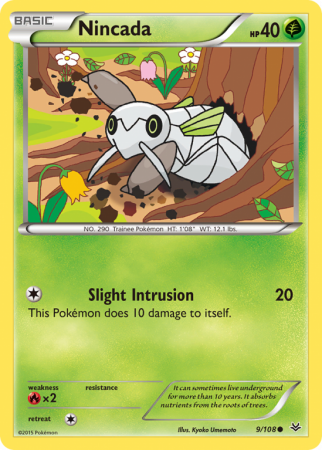 Nincada 9/108 XY Roaring Skies