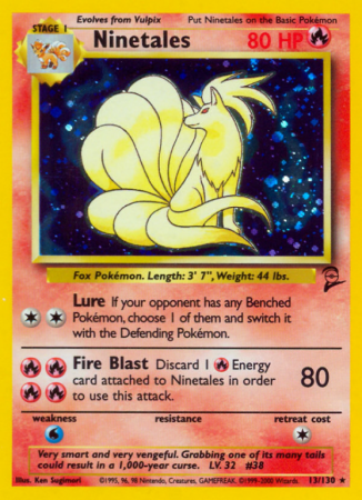 Ninetales 13/130 Base Base Set 2