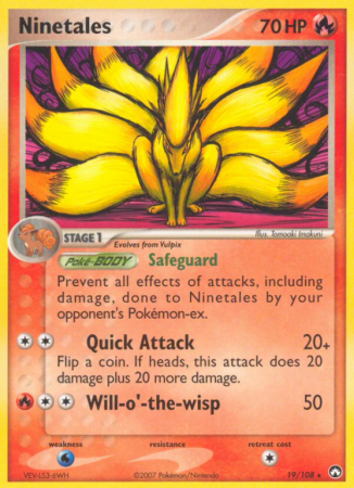 Ninetales 19/108 EX Power Keepers