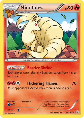 Ninetales 21/160 XY Primal Clash