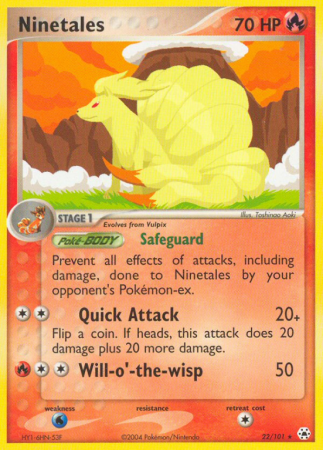Ninetales 22/101 EX Hidden Legends