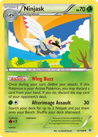 Ninjask 10/108 XY Roaring Skies