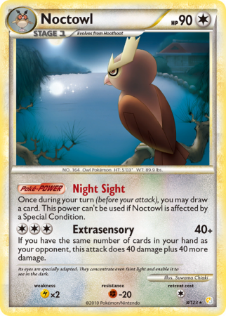 Noctowl 8/123 HeartGold & SoulSilver HeartGold & SoulSilver