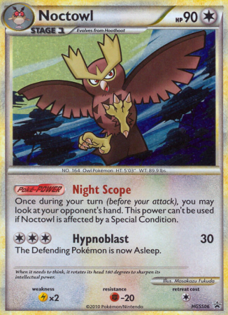 Noctowl HGSS06/25 HeartGold & SoulSilver HGSS Black Star Promos