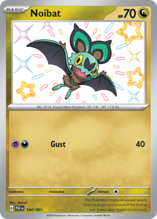 Noibat 194/91 Scarlet & Violet Paldean Fates