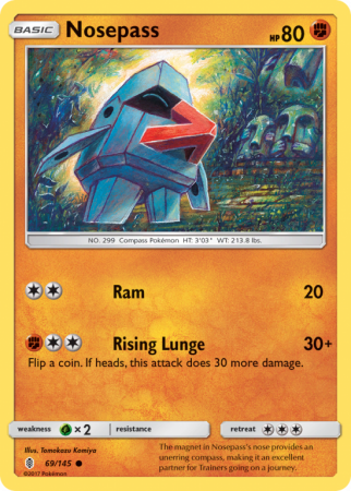 Nosepass 69/145 Sun & Moon Guardians Rising