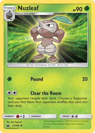 Nuzleaf 13/168 Sun & Moon Celestial Storm