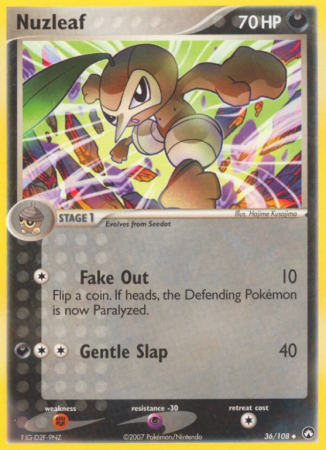 Nuzleaf 36/108 EX Power Keepers
