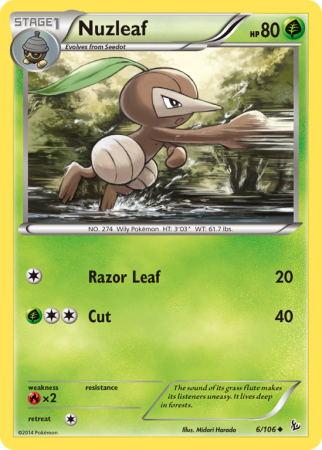 Nuzleaf 6/106 XY Flashfire
