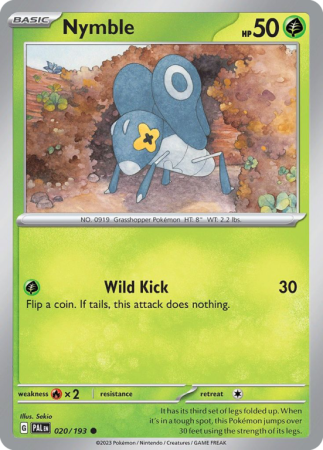 Nymble 20/193 Scarlet & Violet Paldea Evolved