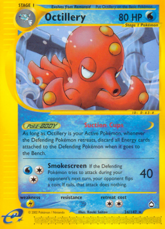 Octillery 26/186 E-Card Aquapolis