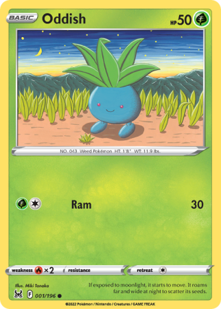 Oddish 1/196 Sword & Shield Lost Origin