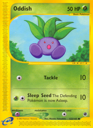 Oddish 122/165 E-Card Expedition Base Set