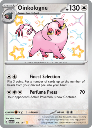 Oinkologne 208/91 Scarlet & Violet Paldean Fates