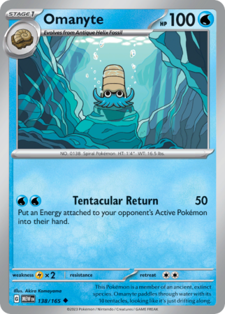 Omanyte 138/165 Scarlet & Violet 151